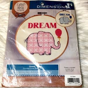 Dimensions Crafts Elephant Dream Counted Cross Stitch Kit